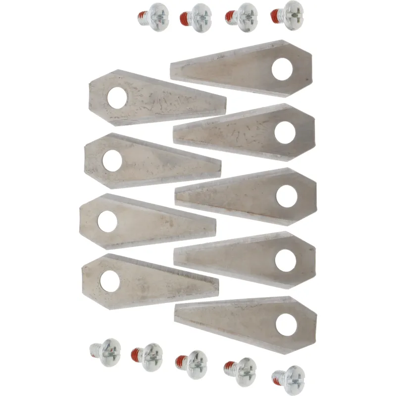 Granit Messerklingensatz passend für Bosch Indego Mähroboter F016800321 VPE 9 Stück