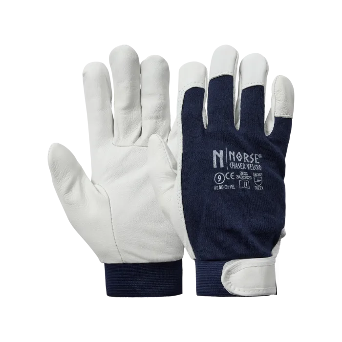 NORSE Chaser Velcro Handschuh aus Ziegenleder Größe 10