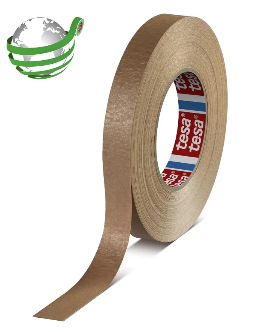 tesa 64295 25mmx50m papierbasiertes Transportsicherungsklebeband, braun