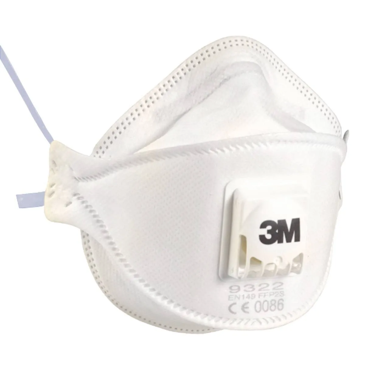 3M 9322+C2 Aura Atemschutzmaske FFP2 mit Cool-Flow Ausatemventil, bis zum 10-fachen des Grenzwertes (hygienisch einzelverpackt), Pack = 2 Stück