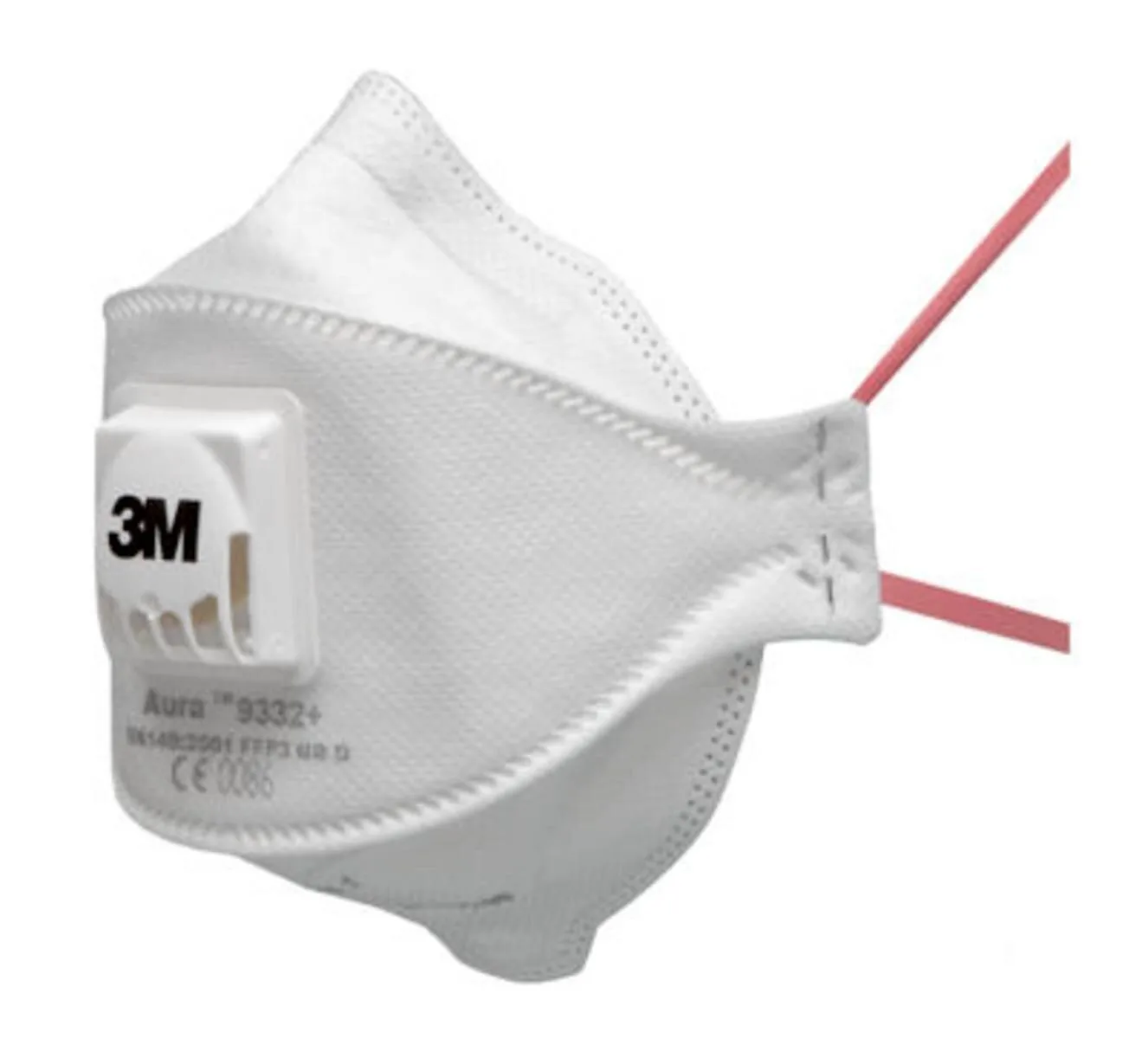 3M 9332+BV Aura Atemschutzmaske FFP3 mit Cool-Flow Ausatemventil, bis zum 30-fachen des Grenzwertes (hygienisch einzelverpackt)