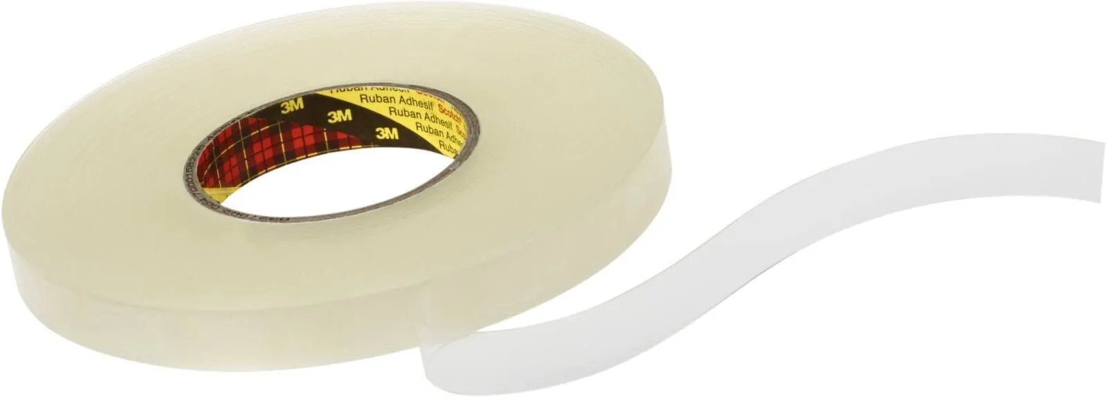 3M Beidseitig wiederlösbares Klebeband 4658F, Transparent, 25 mm x 25 m, 0,8 mm