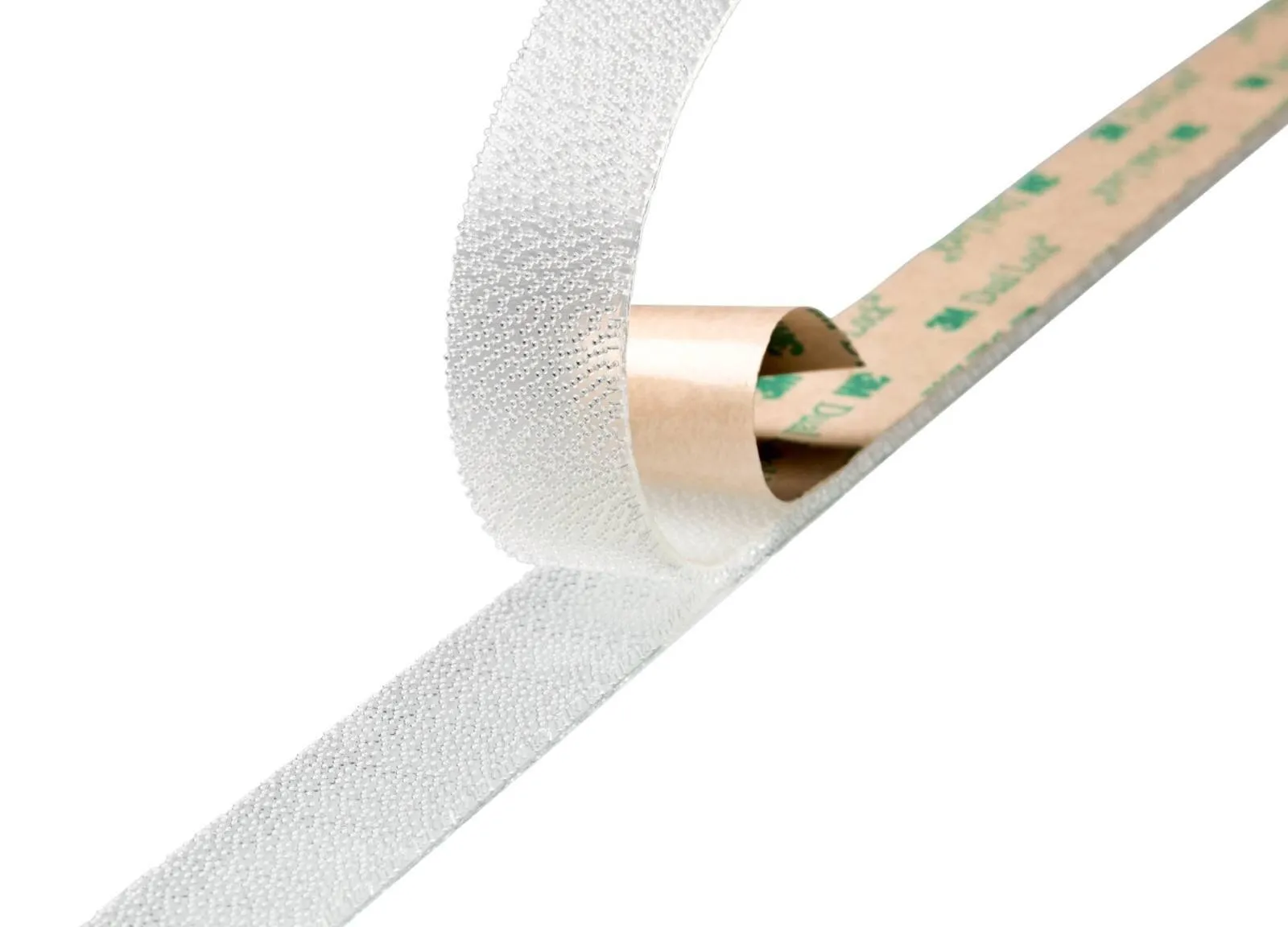 3M Dual Lock flexibler Druckverschluss mit dünner Verschlussdicke SJ4570, Transluzent, 25,4 mm x 45,7 m, 1,7 mm, 109 Köpfe/cm2,