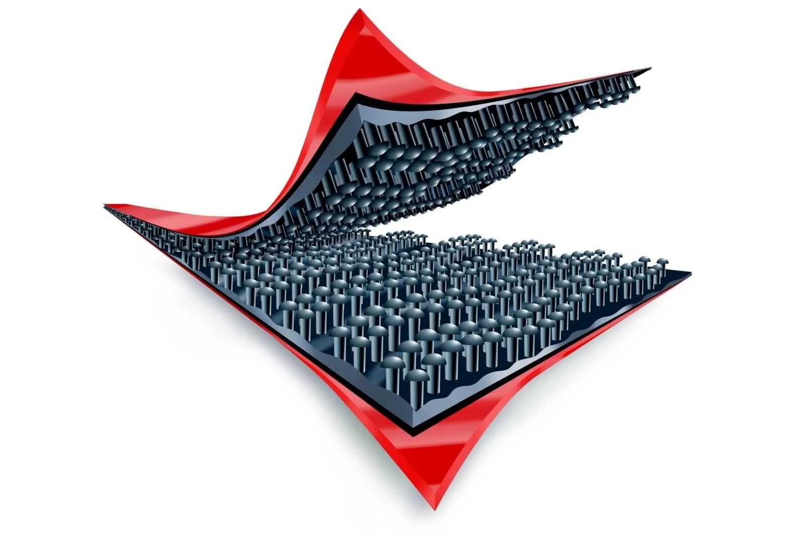 3M Dual Lock flexibler Druckverschluss mit hoher Soforthaftung SJ3541, Schwarz, 19,1 mm x 45,7 m, 5,7 mm, 62 Köpfe/cm2