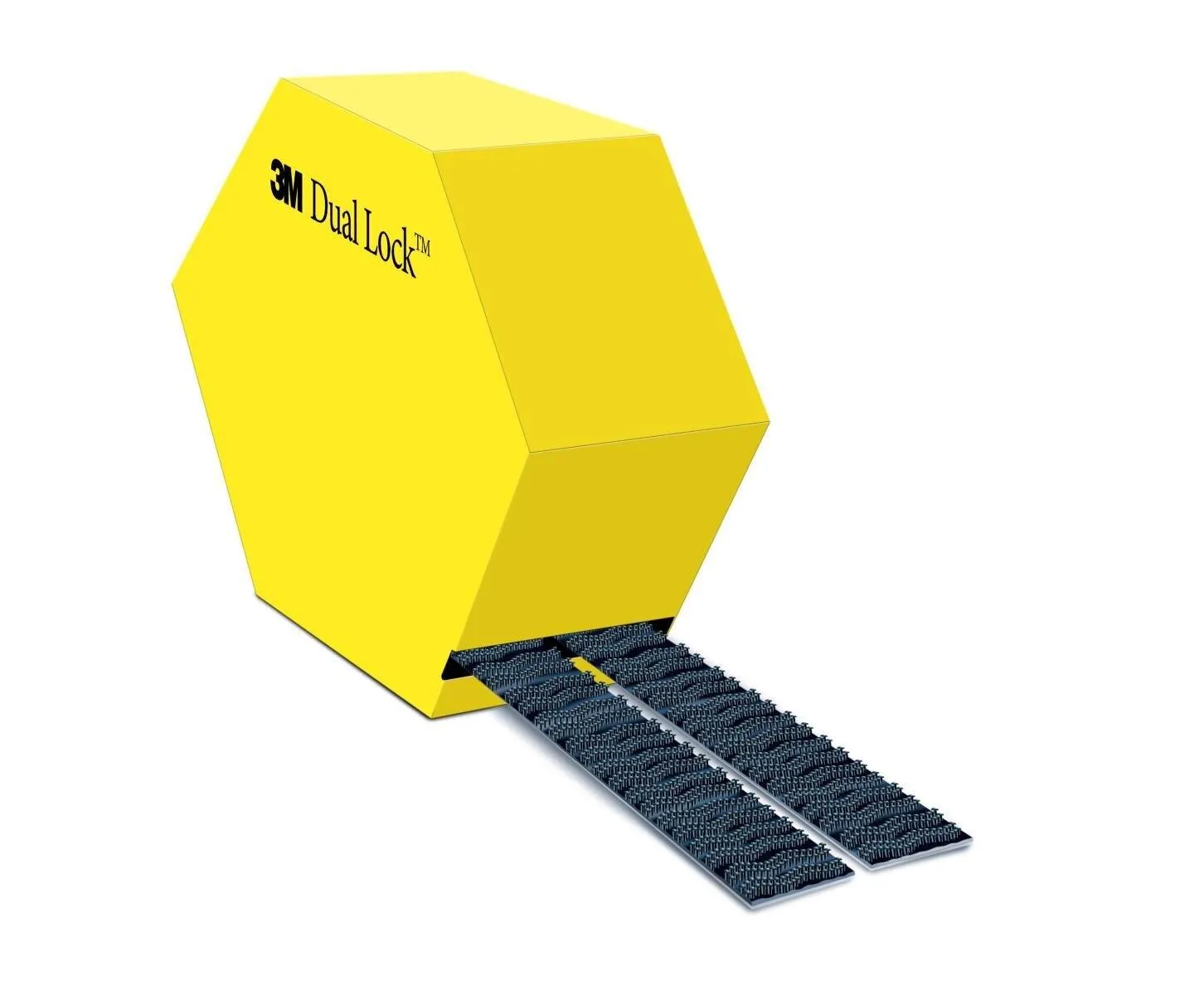 3M Dual Lock flexibler Druckverschluss mit hoher Soforthaftung SJ354D, Schwarz, 25,4 mm x 10 m, 5,7 mm, 40 Köpfe/cm2