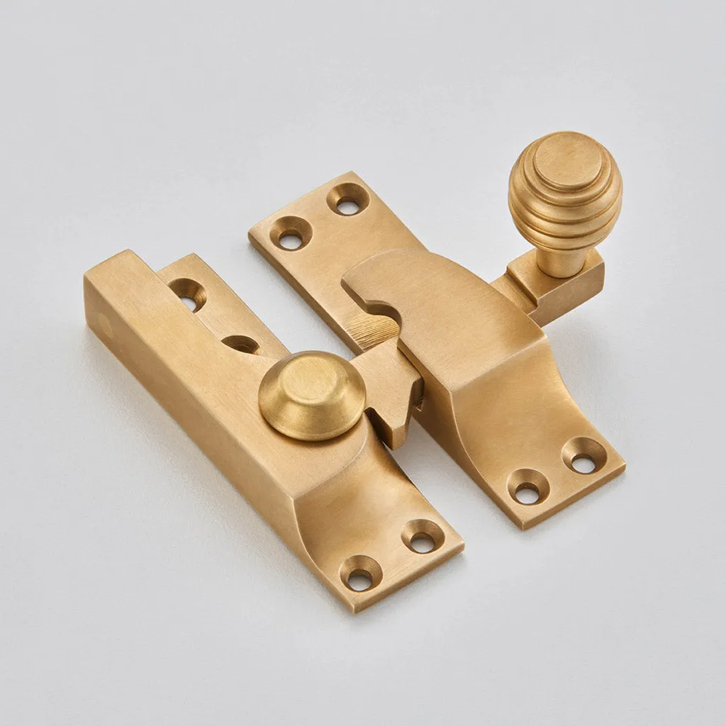 Sash Fastener with Reeded Knob - 4150R