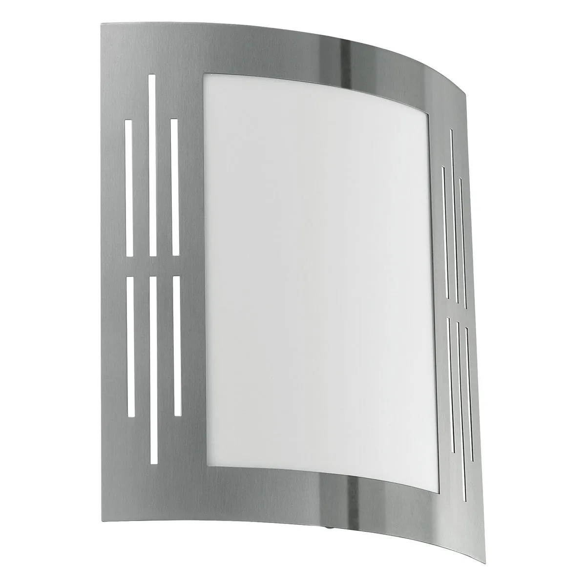 IP44 Outdoor Wall Light Stainless Steel Square 1 x 60W E27 Bulb Porch Lamp
