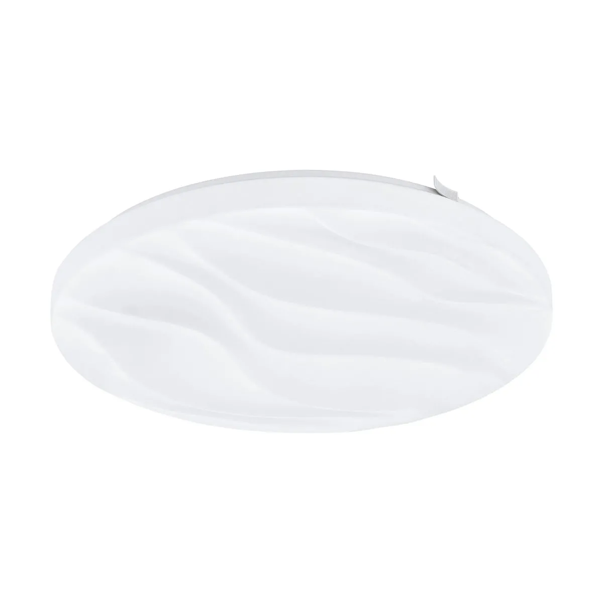 Flush Ceiling Light Colour White Shade White Plastic Bulb LED 17.3W Included