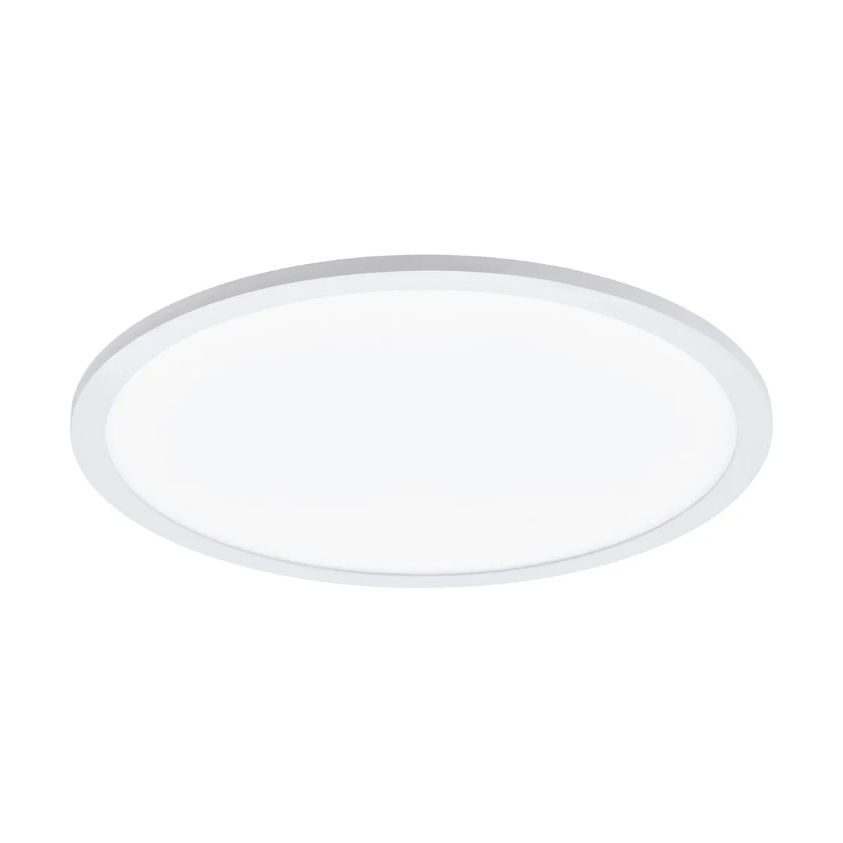 Flush Ceiling Light Colour White Shade White Plastic Bulb LED 19.5W Included