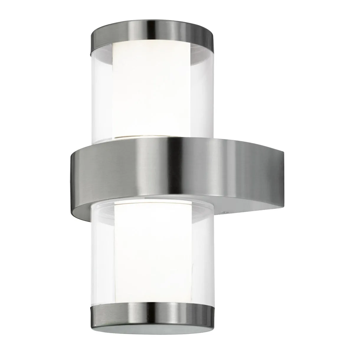 IP44 Outdoor Wall Light Stainless Steel & Glass 3.7W Built in LED Porch Lamp