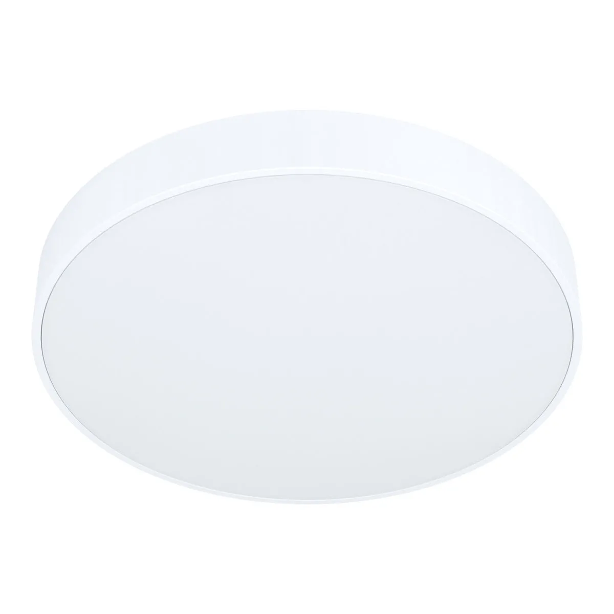 Flush Ceiling Light Colour White Shade White Plastic Bulb LED 18W Included