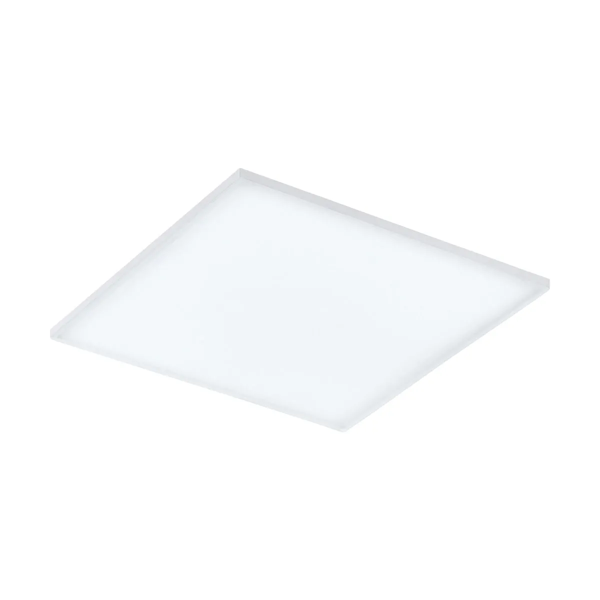 595mm Modern Sleek Ceiling Light White Slim Square Low Profile 33W LED 4000K