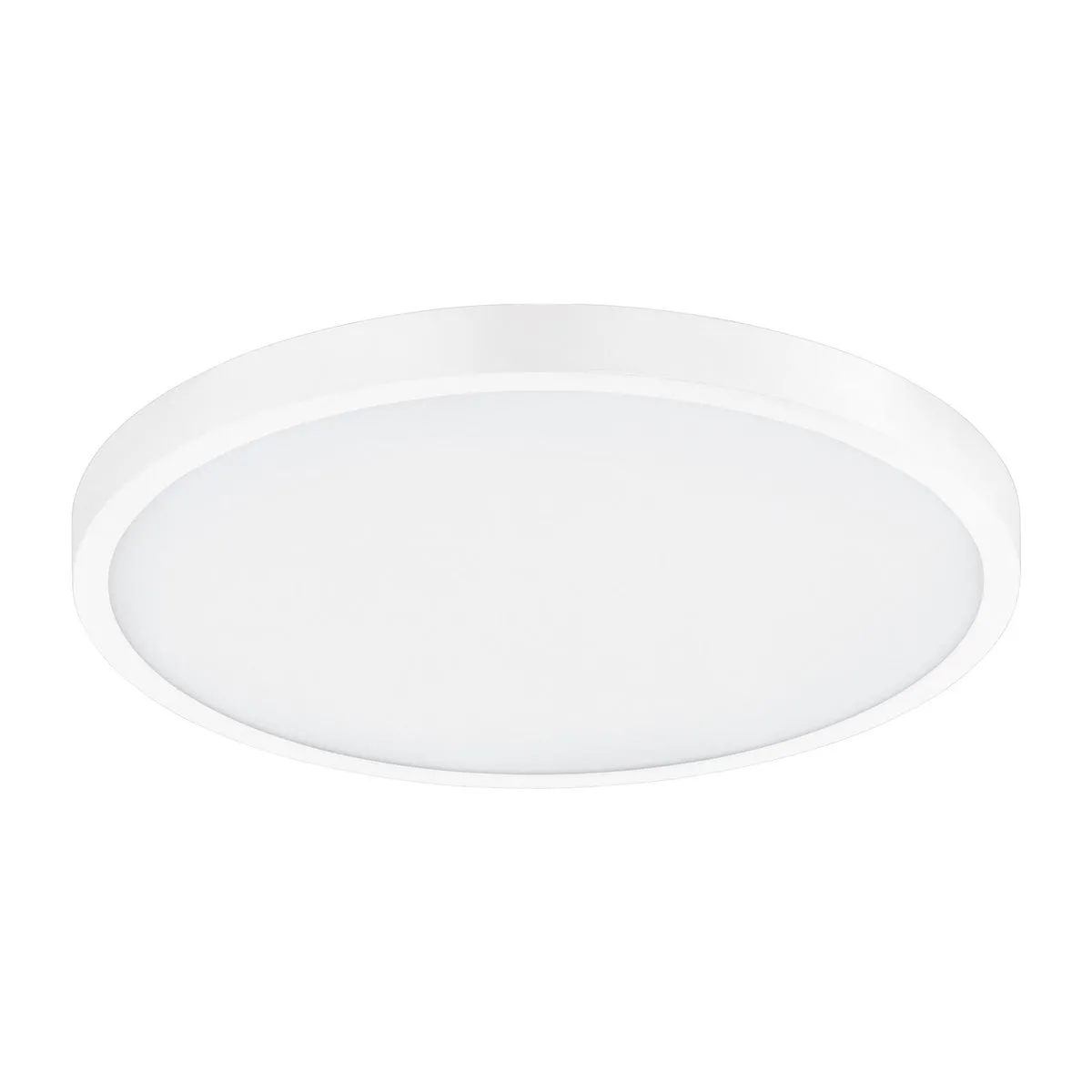 Flush Ceiling Light Colour White Shade White Plastic Remote Control LED 20W Incl