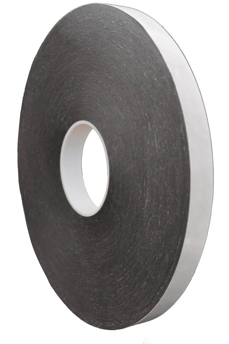 S•K•S 865P Doppelseitiges PE-Schaumstoff-Klebeband mit modifizierter Acrylat-Klebstoff, 25 mm x 50 m, 0,8 mm, schwarz