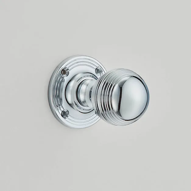 Reeded Ball Knob Mortice Furniture - 6346