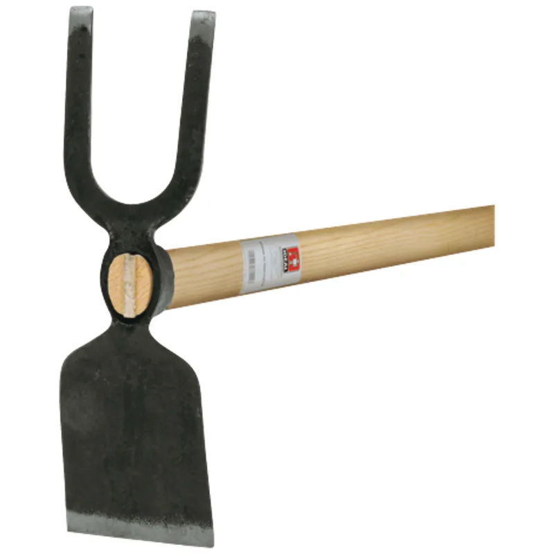 Ideal IDEAL Gartenhacke Breitblatt 2 Zinken stumpf mit Eschen-Stiel