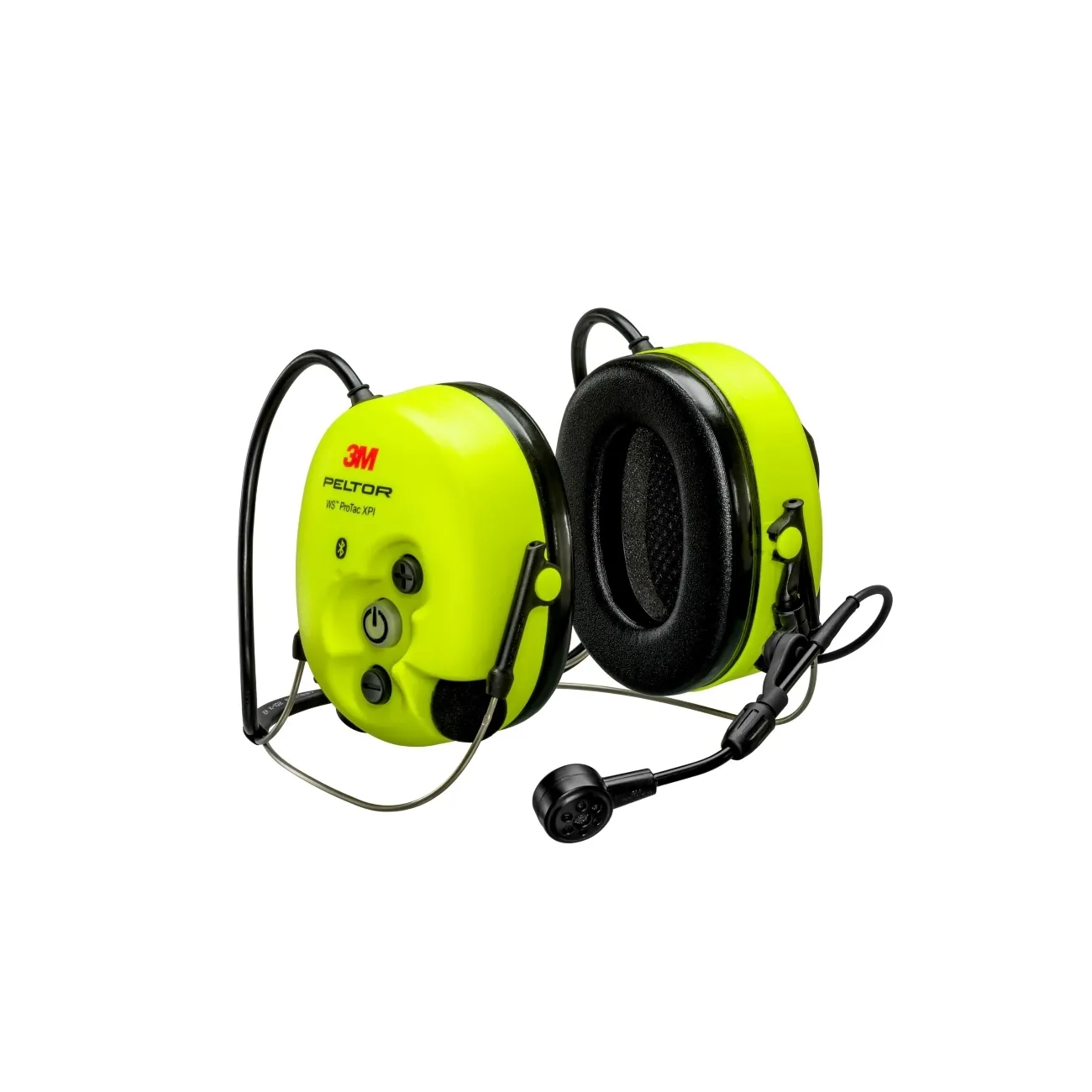 3M Peltor WS ProTac XPI Gehörschutz-Headset FLX2 Buchse zum Anschluss von externen Geräten, Nackenbügel, Bluetooth, gelb, MT15H7BWS6-111