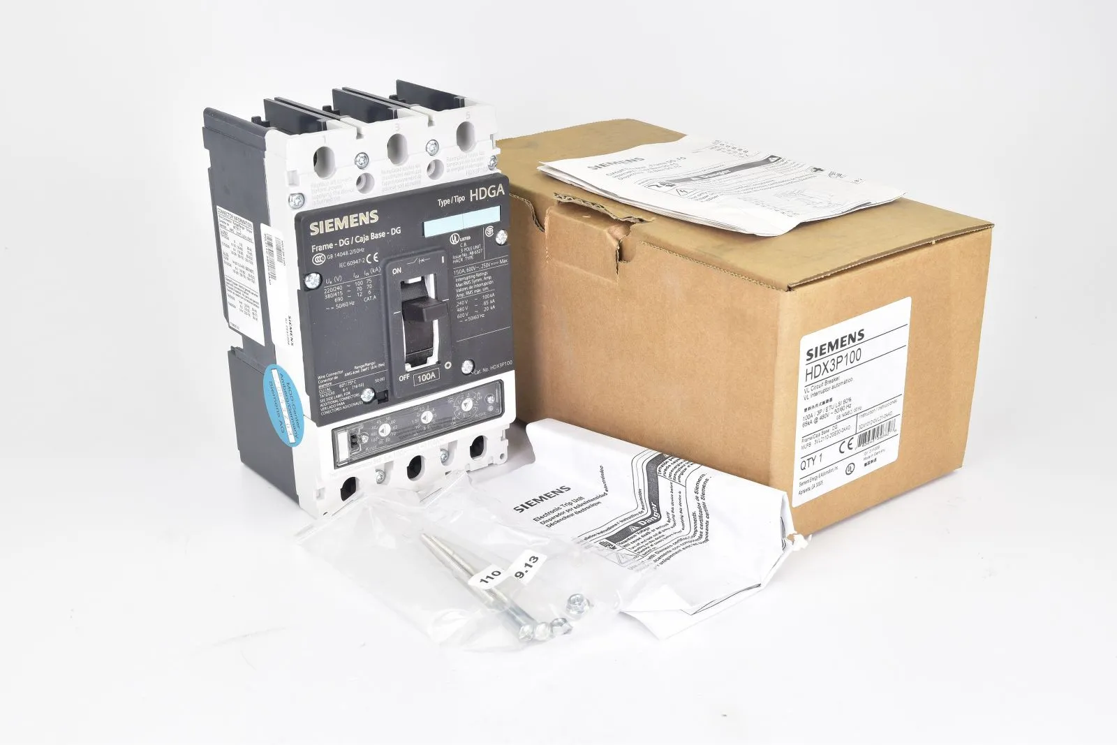 SIEMENS 3VL2110-2GE30-0AA0, HDX3P100, Leistungsschalter