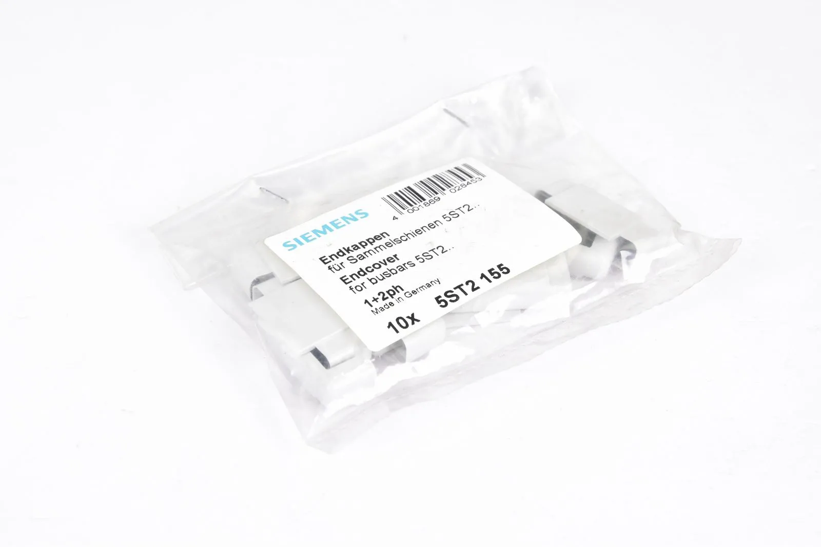 SIEMENS 5ST2155, Endkappe für Sammelschiene, (1PE=10Stk.)