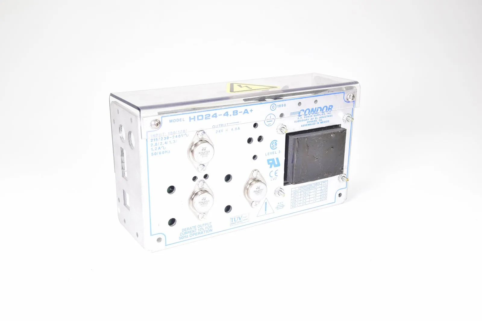 CONDOR HD24-4.8-A+, Lineare Stromversorgung 24V 4.8A