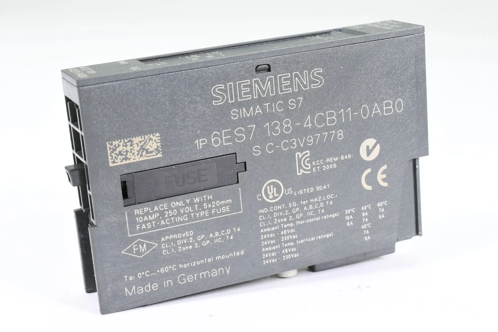 SIEMENS 6ES7138-4CB11-0AB0, Elektronikmodul für ET200S, E:03