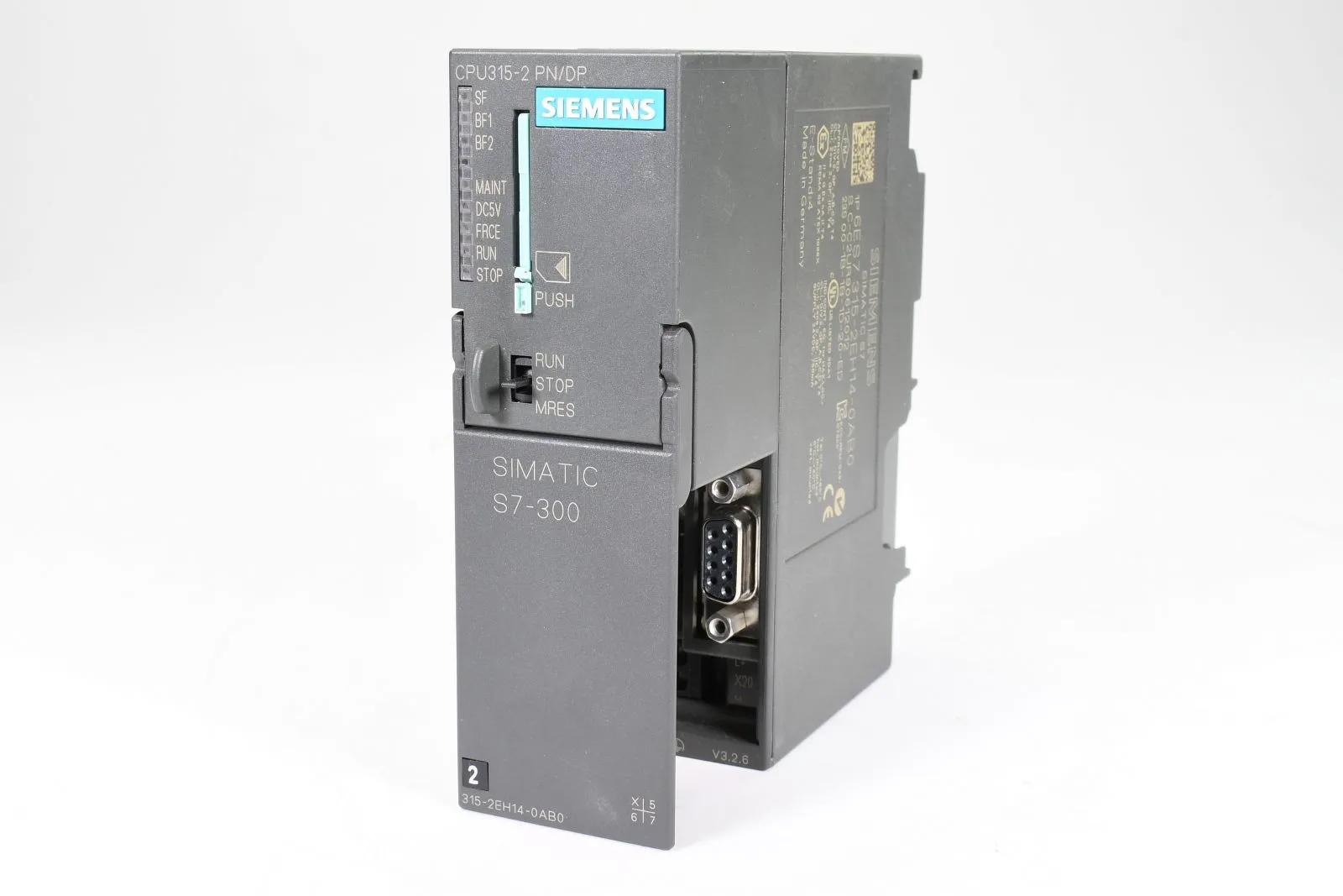 SIEMENS 6ES7315-2EH14-0AB0, 315-2 PN/DP, CPU mit 512kb Speicherkarte, E:04