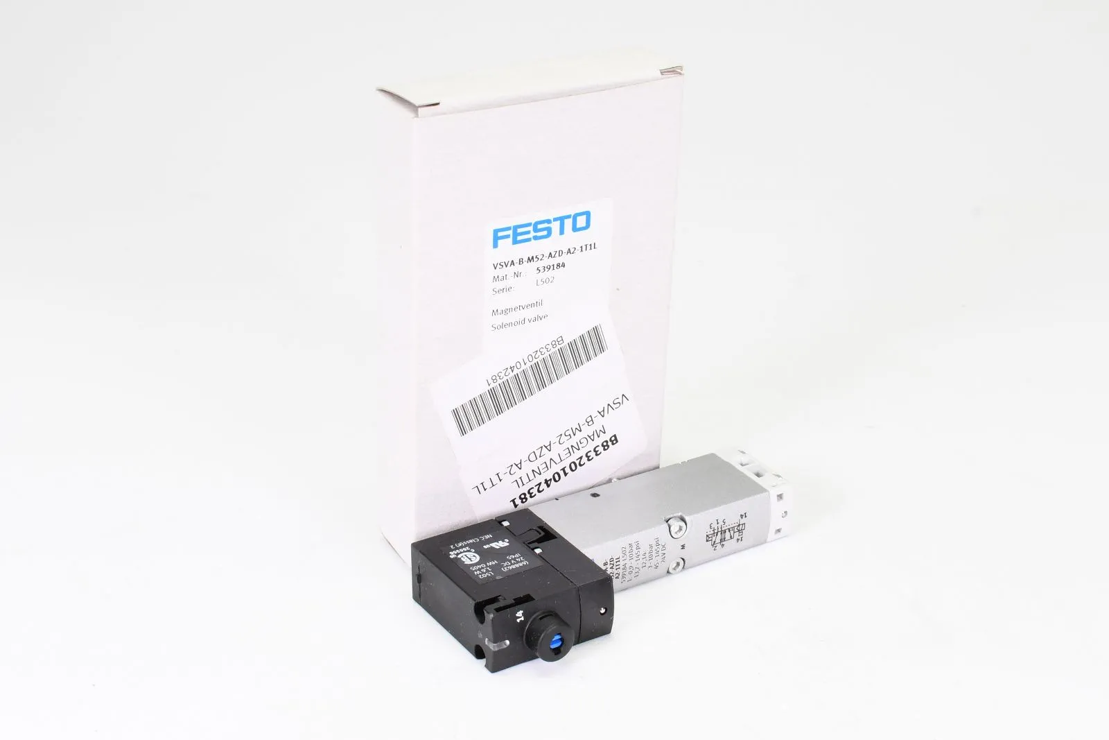 FESTO 539184, VSVA-B-M52-AZD-A2-1T1L, Magnetventil