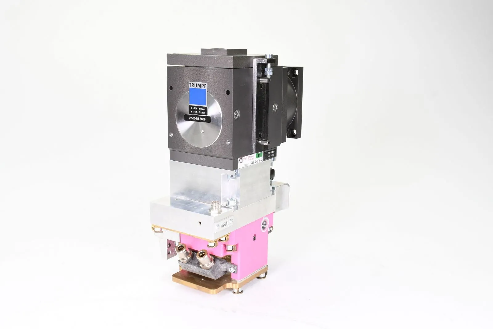 TRUMPF 22-50-02-A668, 200 AQ VIS, Laserkopfeinheit mit Objektiv, unvollständig