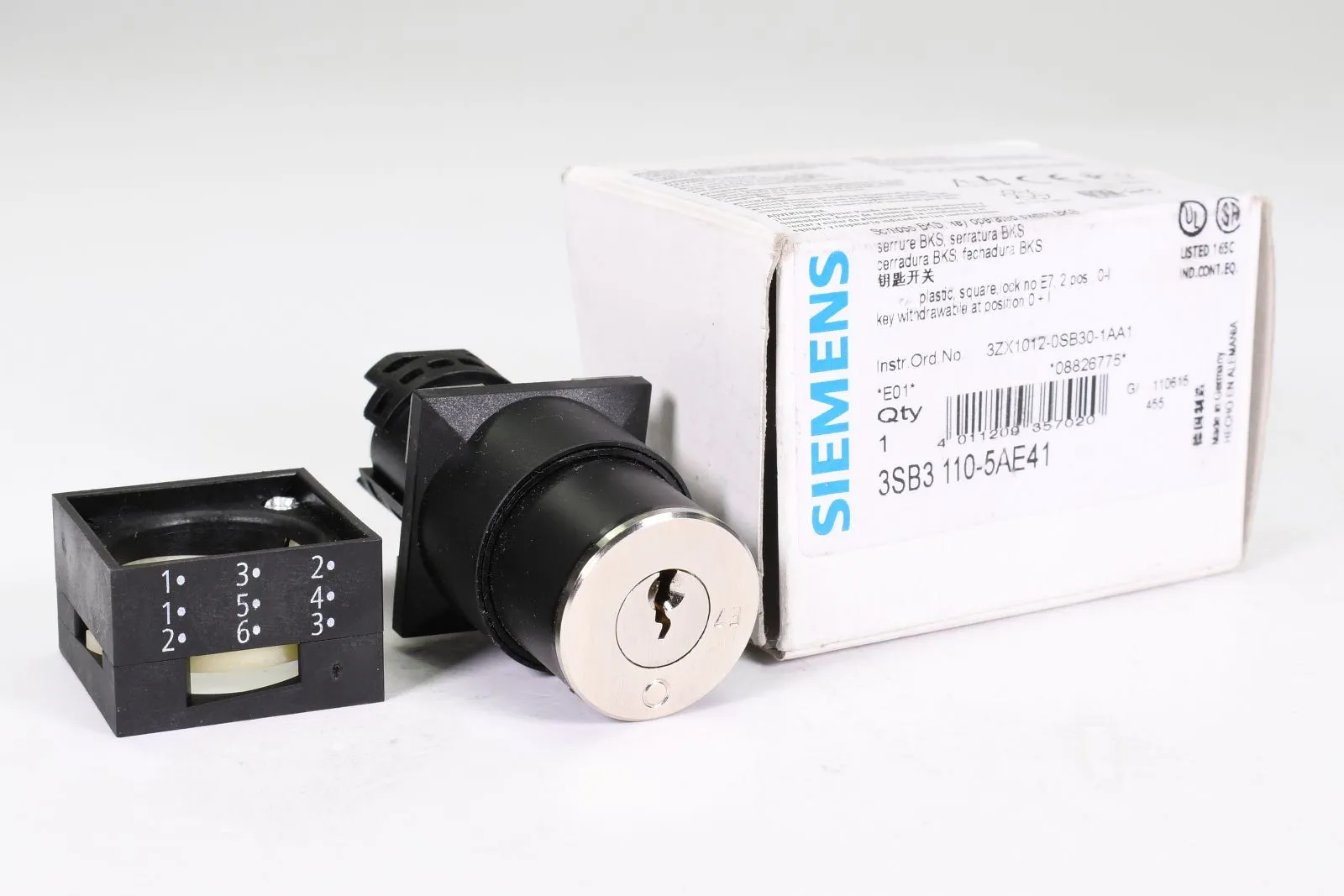 SIEMENS 3SB3110-5AE41, Schlüsselschalter, E01