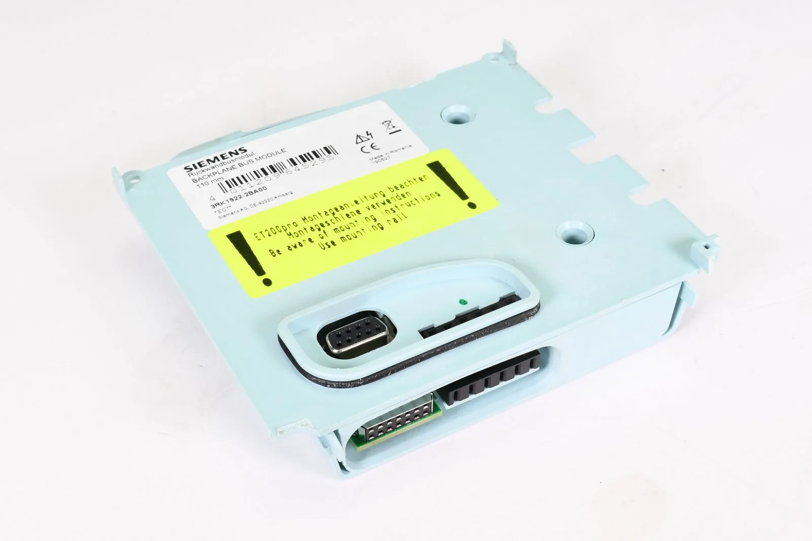 SIEMENS 3RK1922-2BA00, Rückwandbusmodul, E7 - Haltenasen gebrochen