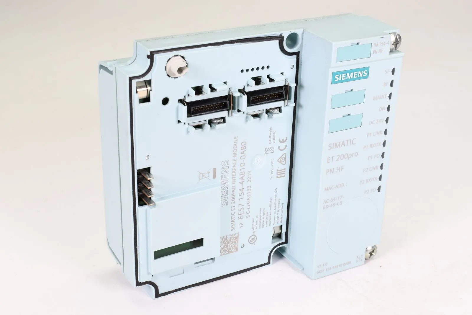 SIEMENS 6ES7154-4AB10-0AB0, Interface-Modul, E03 - Haltenasen gebrochen