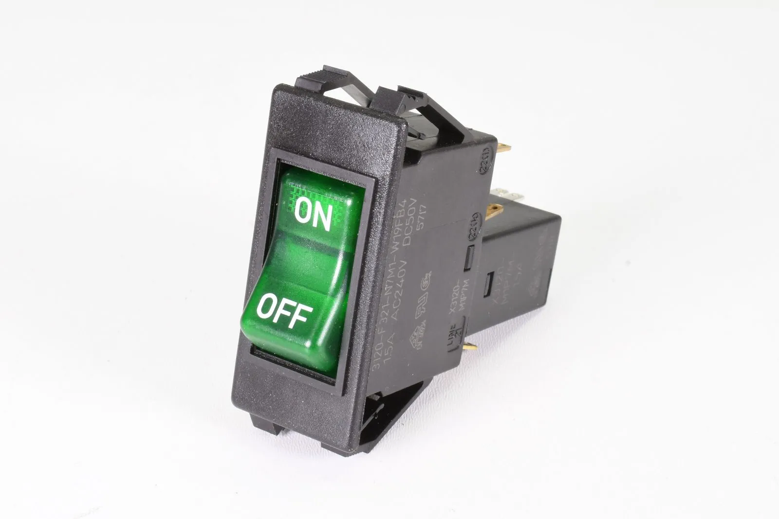 E-T-A 3120-F321-N7M1-W19FB4-1,5A + X3120-M1P7M-1,5A, Thermischer Schutzschalter