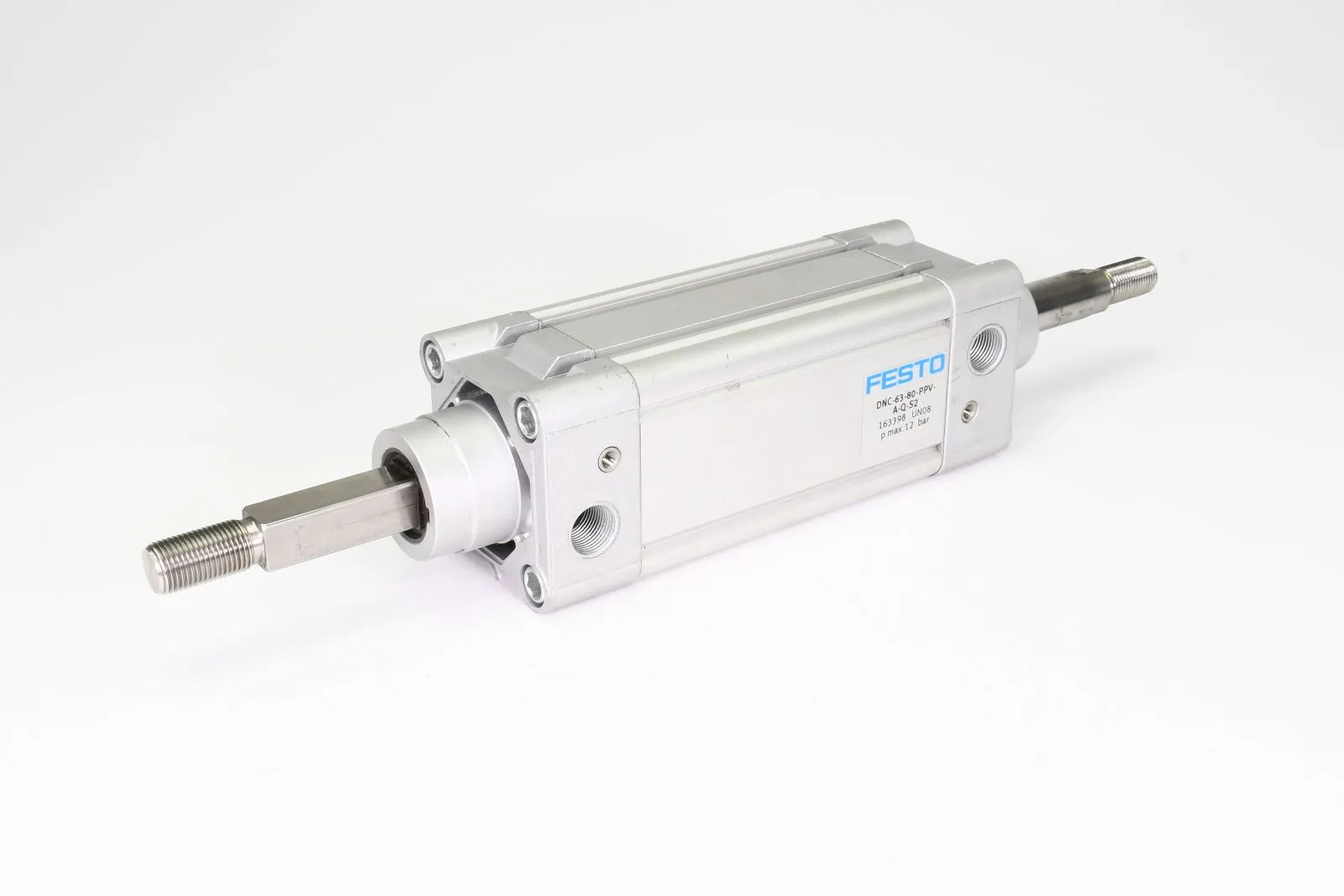 FESTO 163398, DNC-63-80-PPV-A-Q-S2, Normzylinder