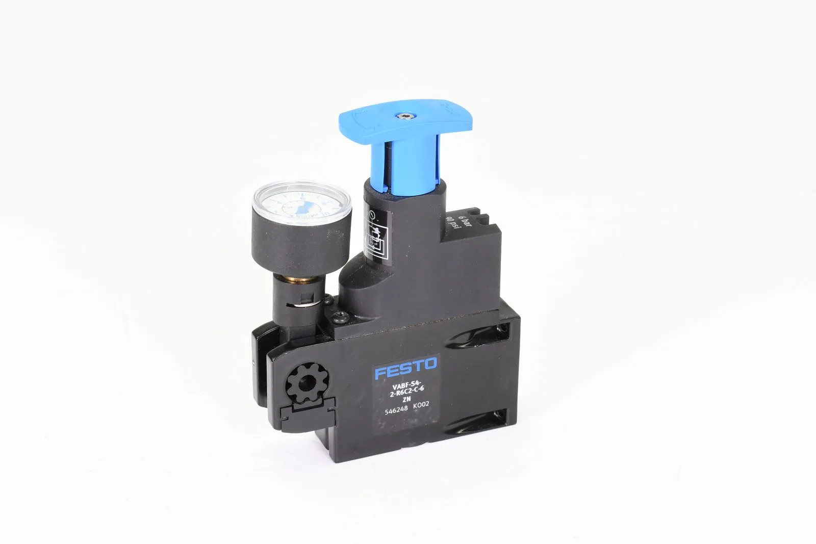 FESTO 546248, VABF-S4-2-R6C2-C-6 ZN, Reglerplatte mit manometer, mit Manometer