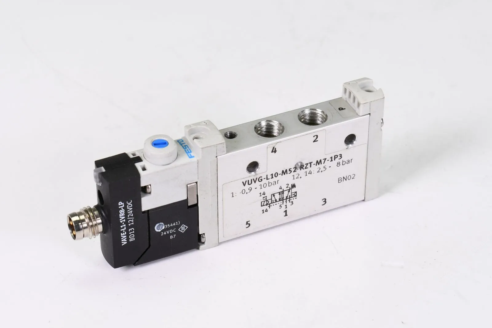 FESTO 566482, VUVG-L10-M52-RZT-M7-1P3, Magnetventil