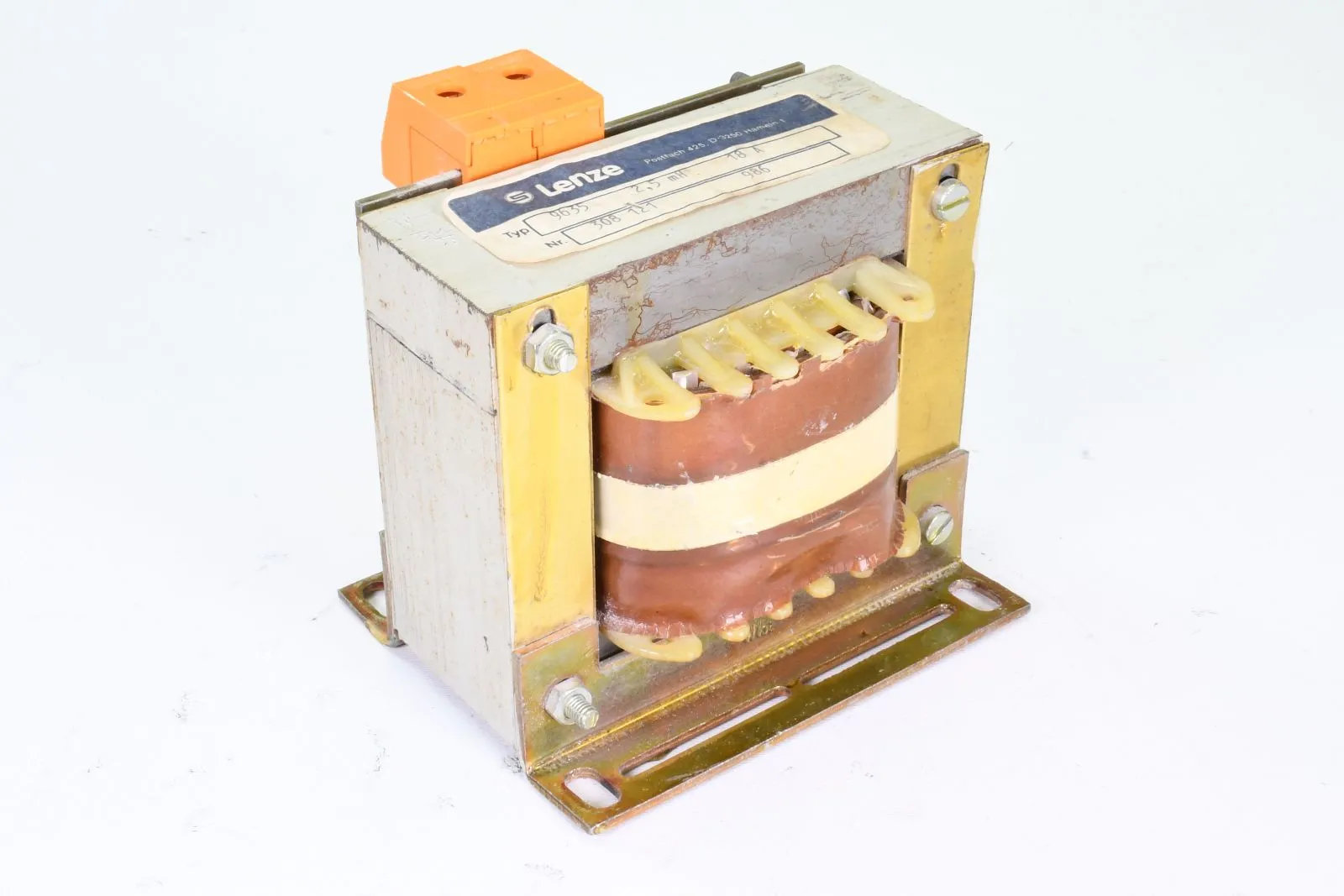 LENZE 308 121, 9635, Einphasen-Transformator - Defekt Isolierungsbeschädigungen