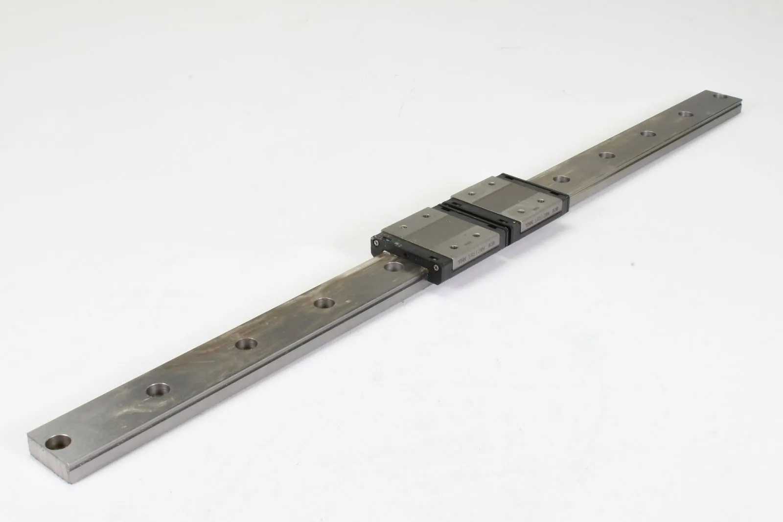 THK SRS 12WM, Linearschiene mit zwei Führungswagen, L=450mm