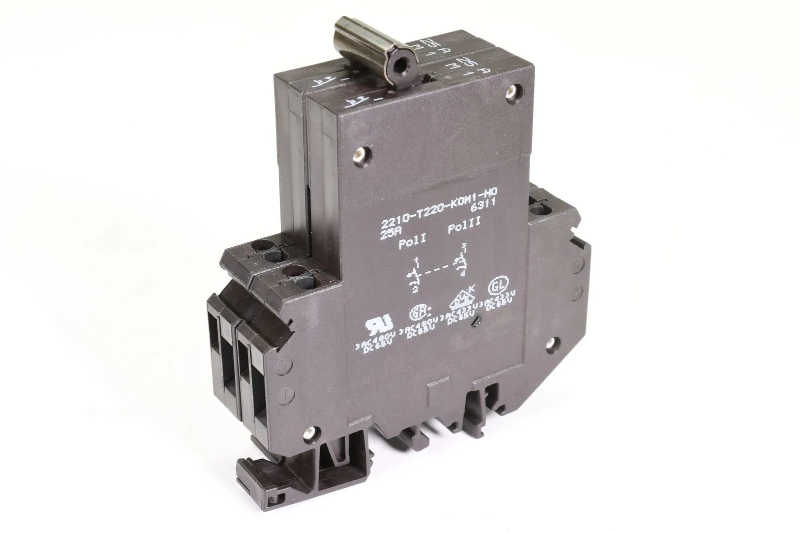 E-T-A 2210-T220-K0M1-H0-25A, Themisch-magnetischer Schutzschalter