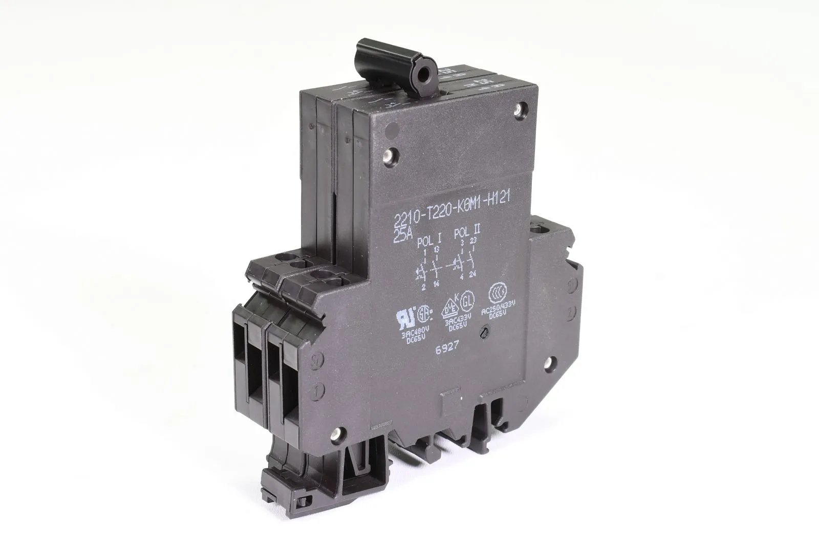 E-T-A 2210-T220-K0M1-H121-25A, Themisch-magnetischer Schutzschalter