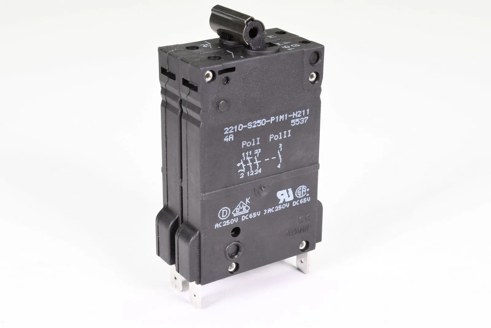 E-T-A 2210-S250-P1M1-H211-4A, Themisch-magnetischer Schutzschalter