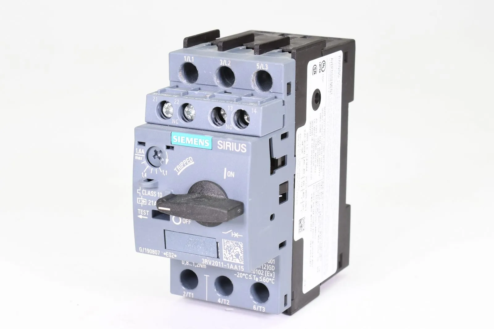 SIEMENS 3RV2011-1AA15, Leistungsschalter, E02