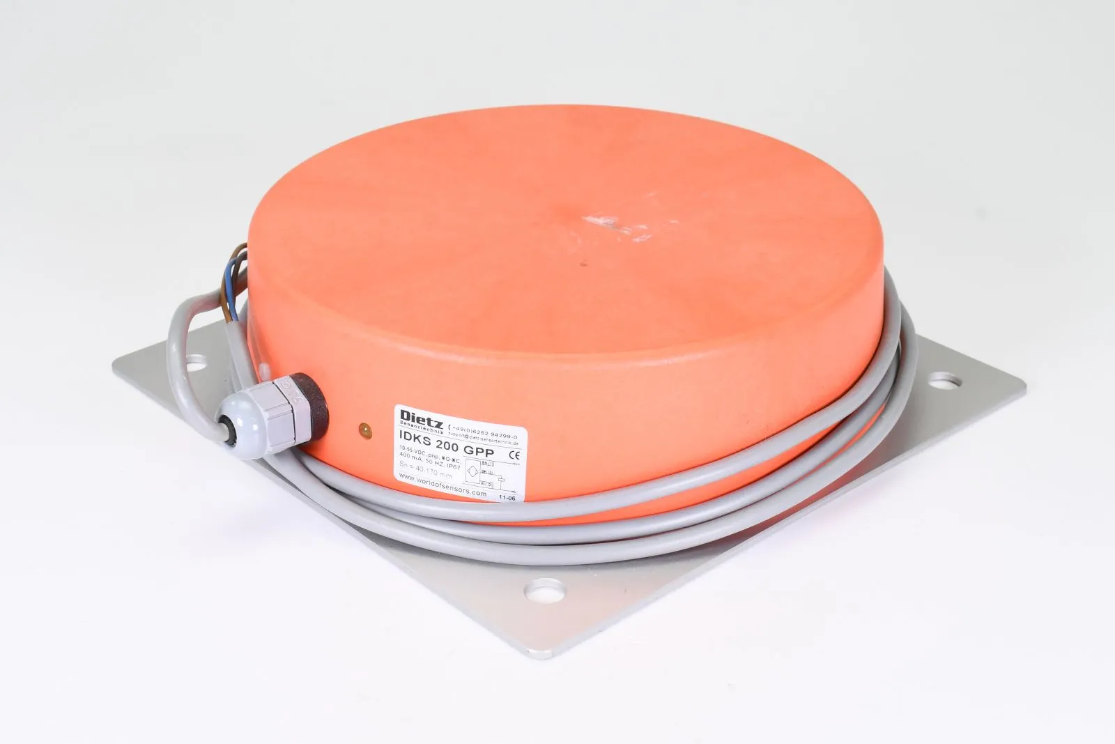 DIETZ SENSORTECHNIK P30224, IDKS 200 GPP, Induktiver Näherungsschalter, L=2m