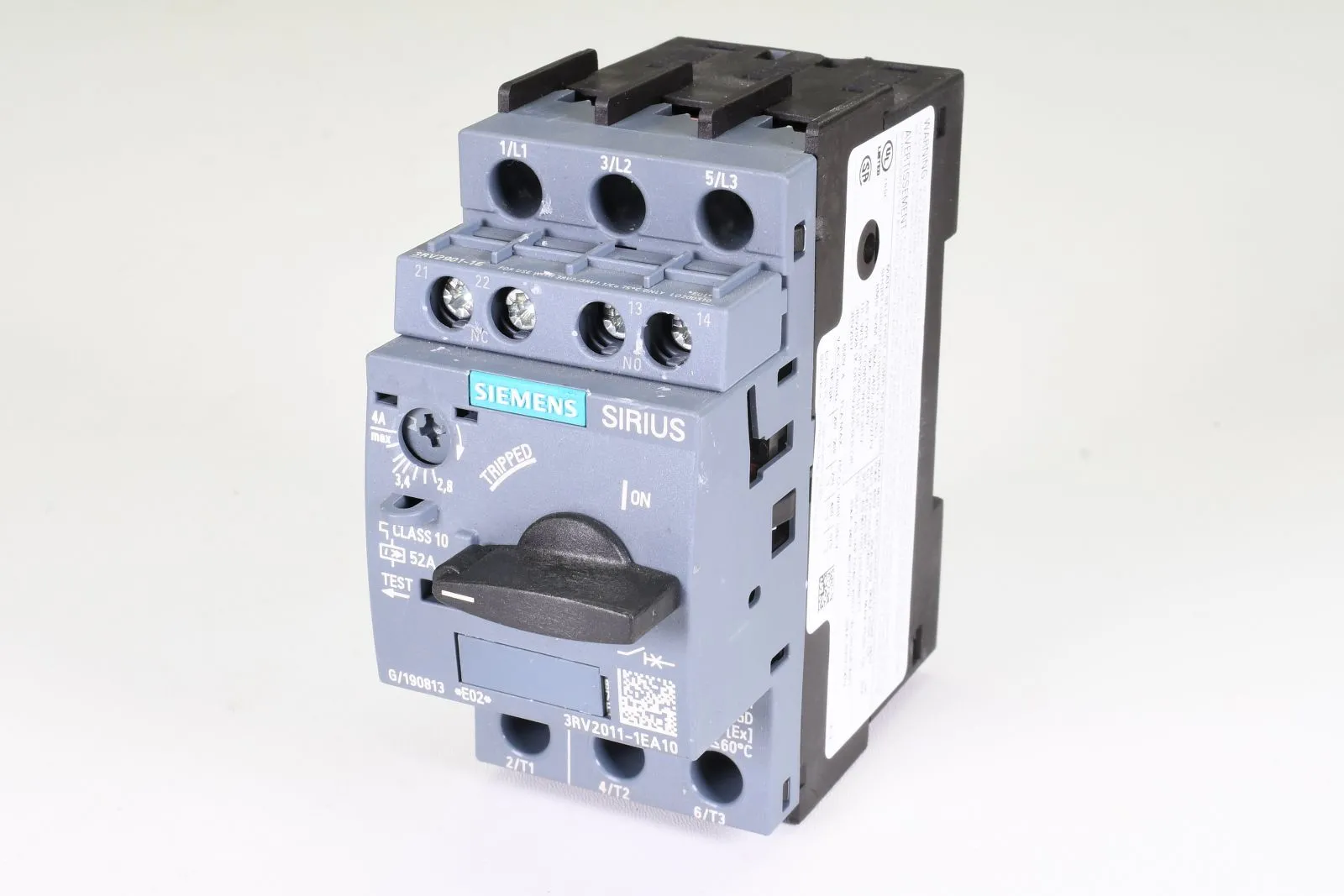 SIEMENS 3RV2011-1EA10, Leistungsschalter, E02 - abgebrochene Haltenasen