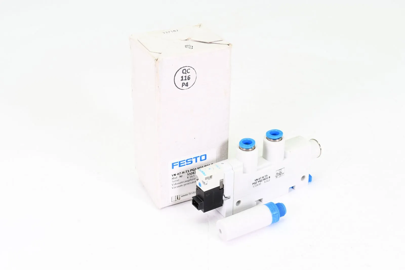 FESTO 532630, VN-07-H-T3-PQ2-VQ2-RO1-B, Vakuumsaugdüse