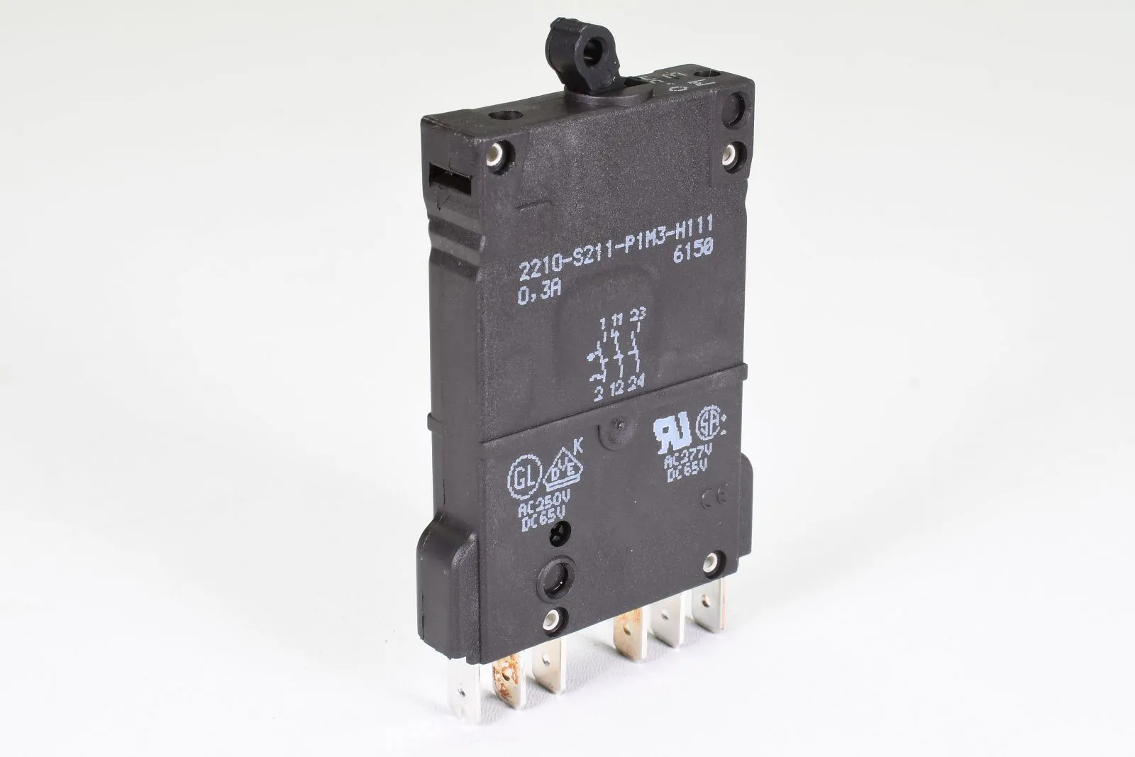 E-T-A 2210-S211-P1M3-H111-0,3A, Thermisch-magnetischer Schutzschalter