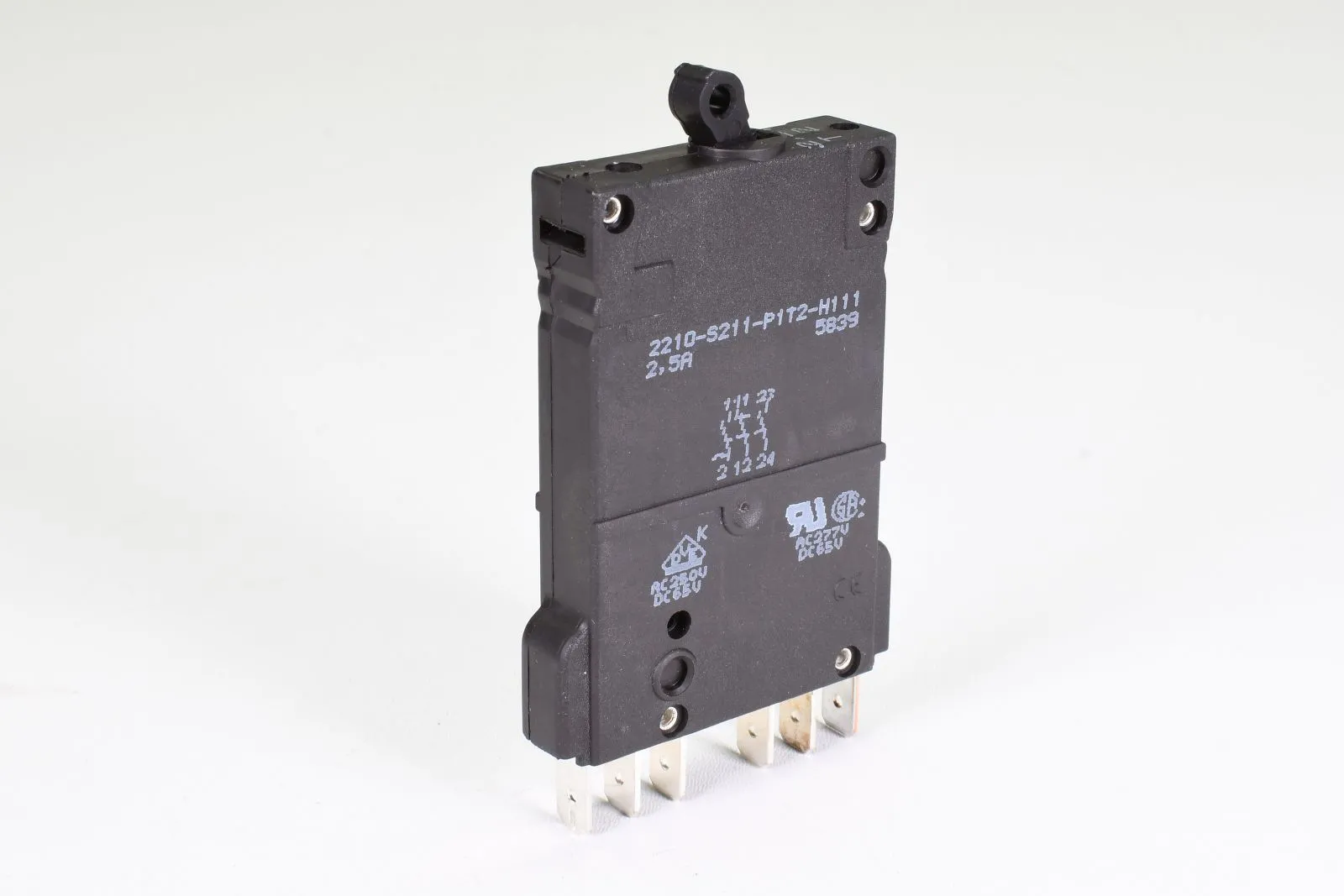 E-T-A 2210-S211-P1T2-H111-2,5A, Thermisch-magnetischer Schutzschalter