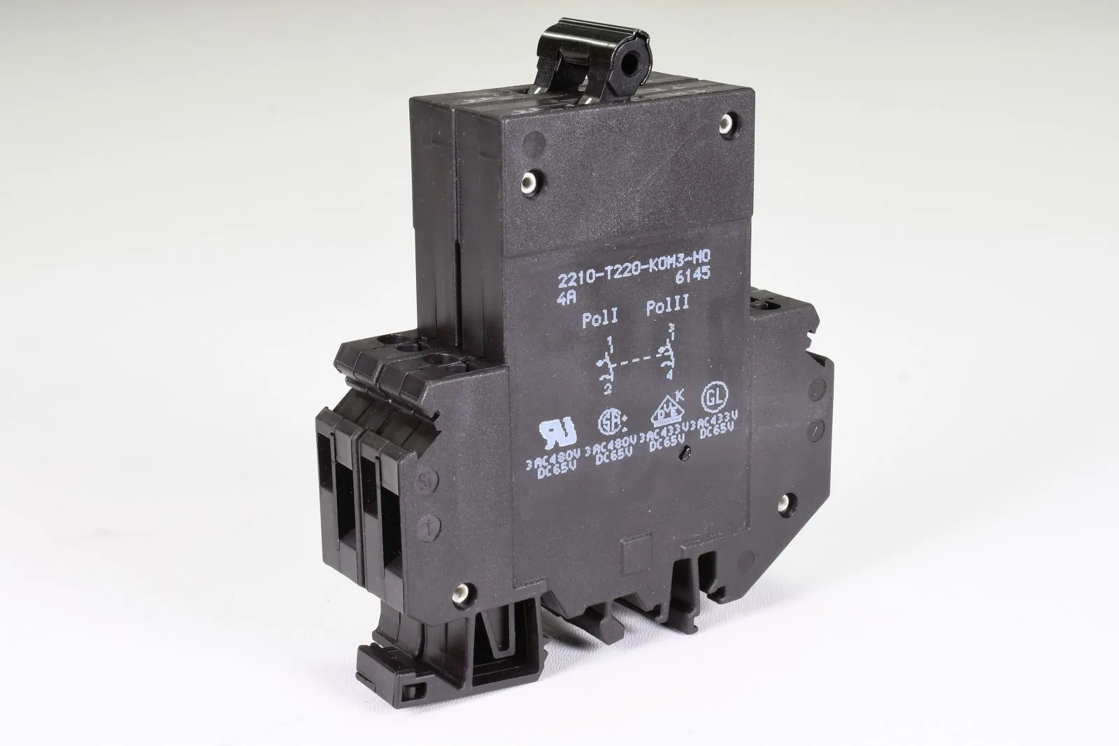 E-T-A 2210-T220-K0M3-H0-4A, Themisch-magnetischer Schutzschalter