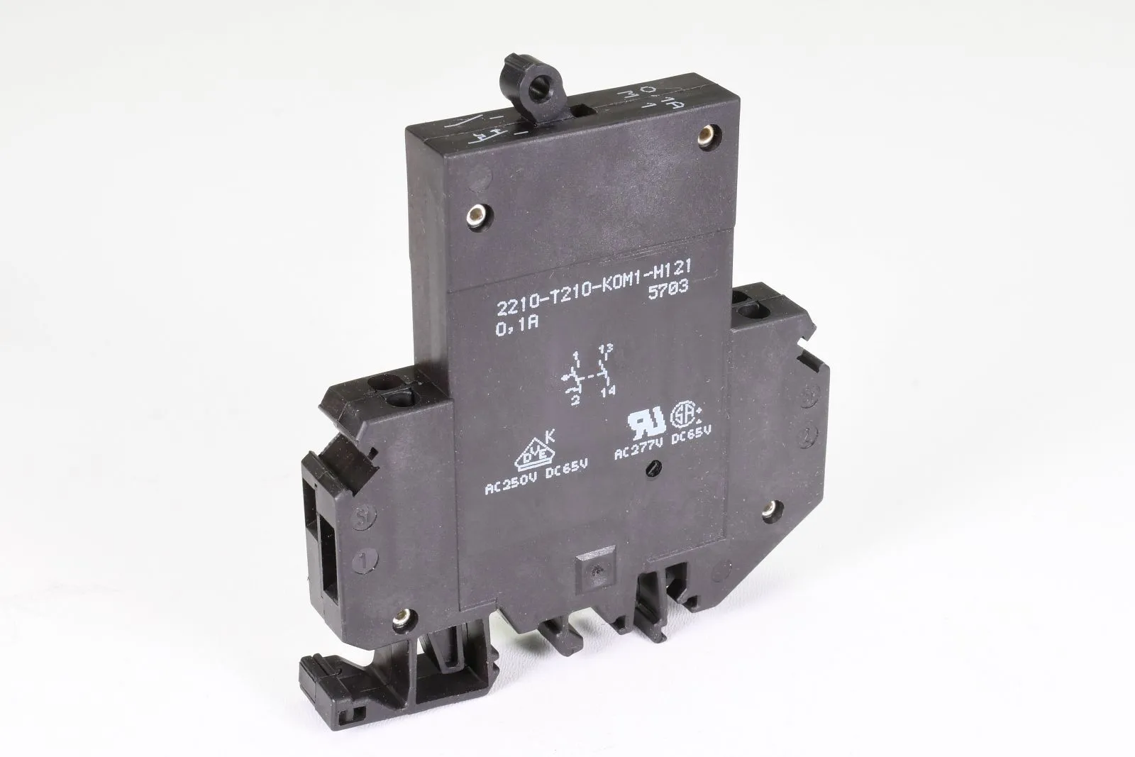 E-T-A 2210-T210-K0M1-H121-0,1A, Thermisch-magnetischer Schutzschalter