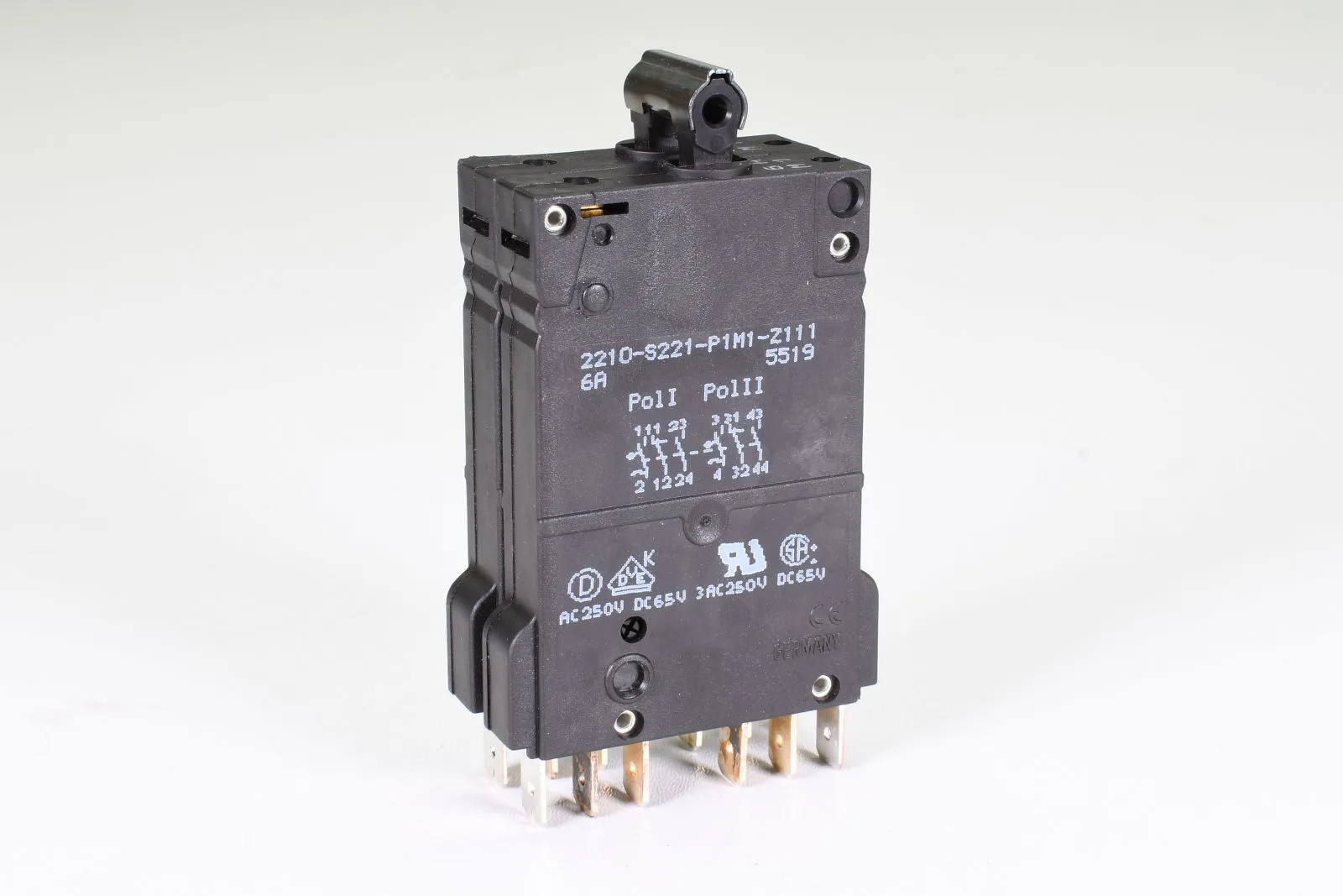 E-T-A 2210-S221-P1M1-Z111-6A, Thermisch-magnetischer Schutzschalter