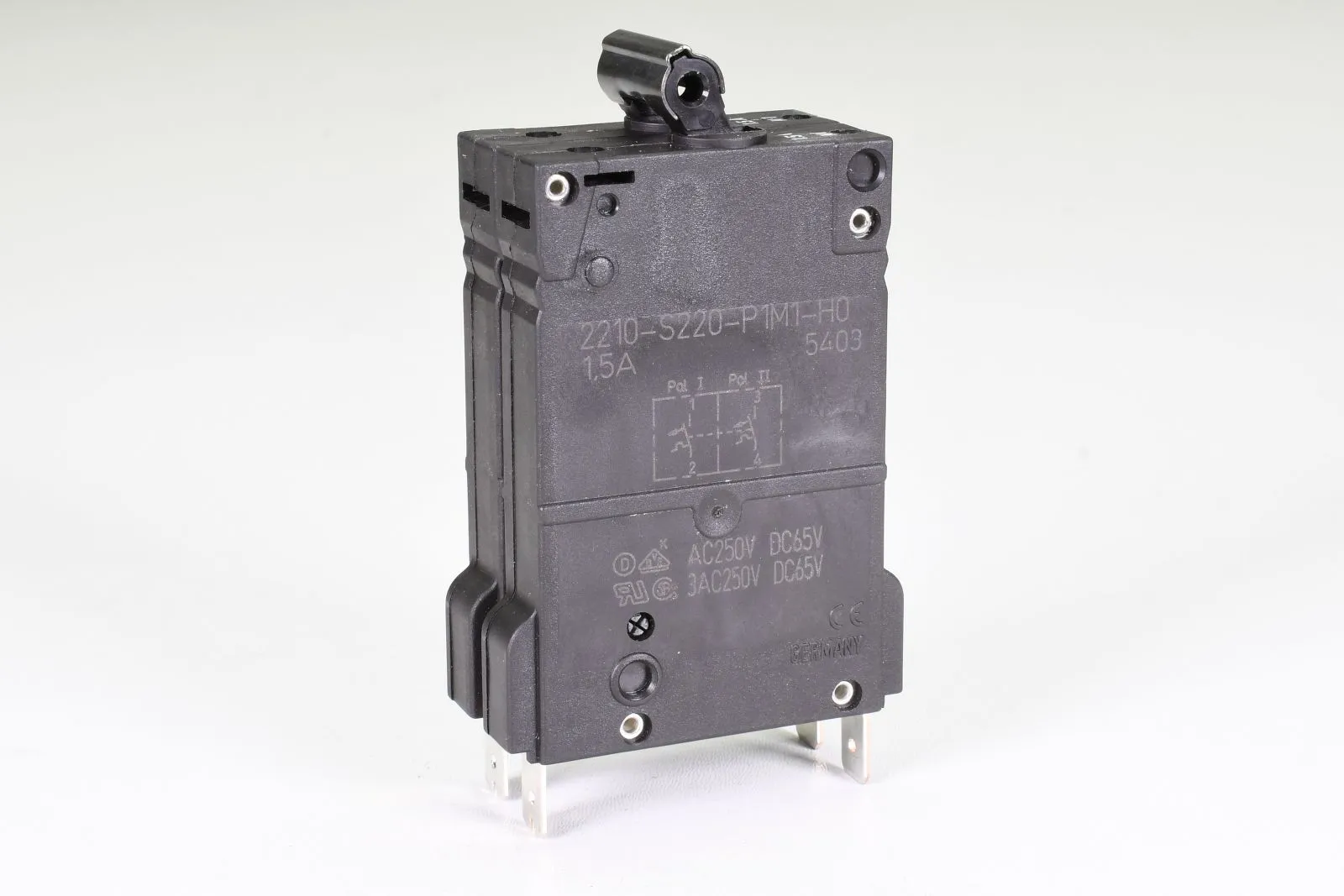 E-T-A 2210-S220-P1M1-H0-1,5A, Thermisch-magnetischer Schutzschalter